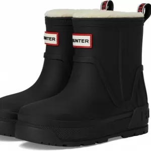 Hunter unisex-child Gracey Rain Boots – Lightweight Waterproof Ankle Boots for Toddler/Little Kid (Black)
